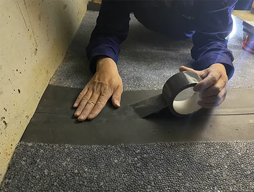 シートを敷く